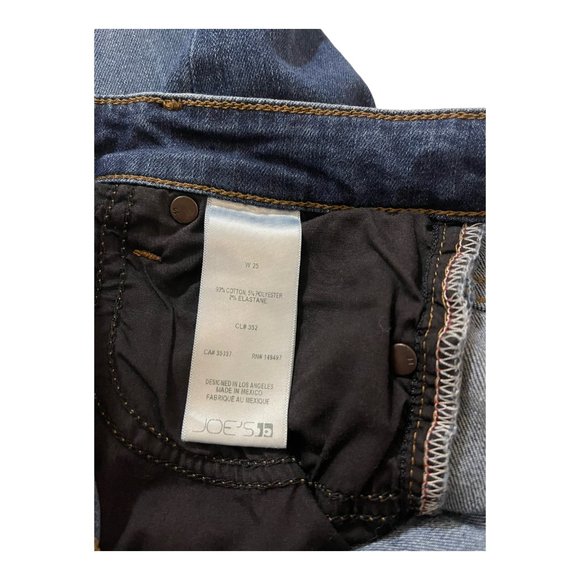 Joe's Jeans Women's Barb Cuff Mid Rise Crop Blue Jeans Size 25 Style 4500371793 - Picture 10 of 11